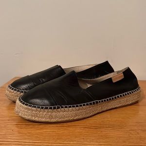 ❗️SOLD❗️ Mint & Rose Leather Espadrilles